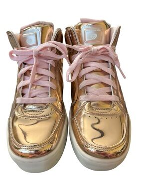 Skechers Energy Lights Rose Gold Pink Light Up Sneakers Women’s 5.5